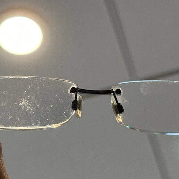 Dolce & Gabbana Silver Black Rimless Glasses Italy D&G 4128 H71 53-16-135 main image 6
